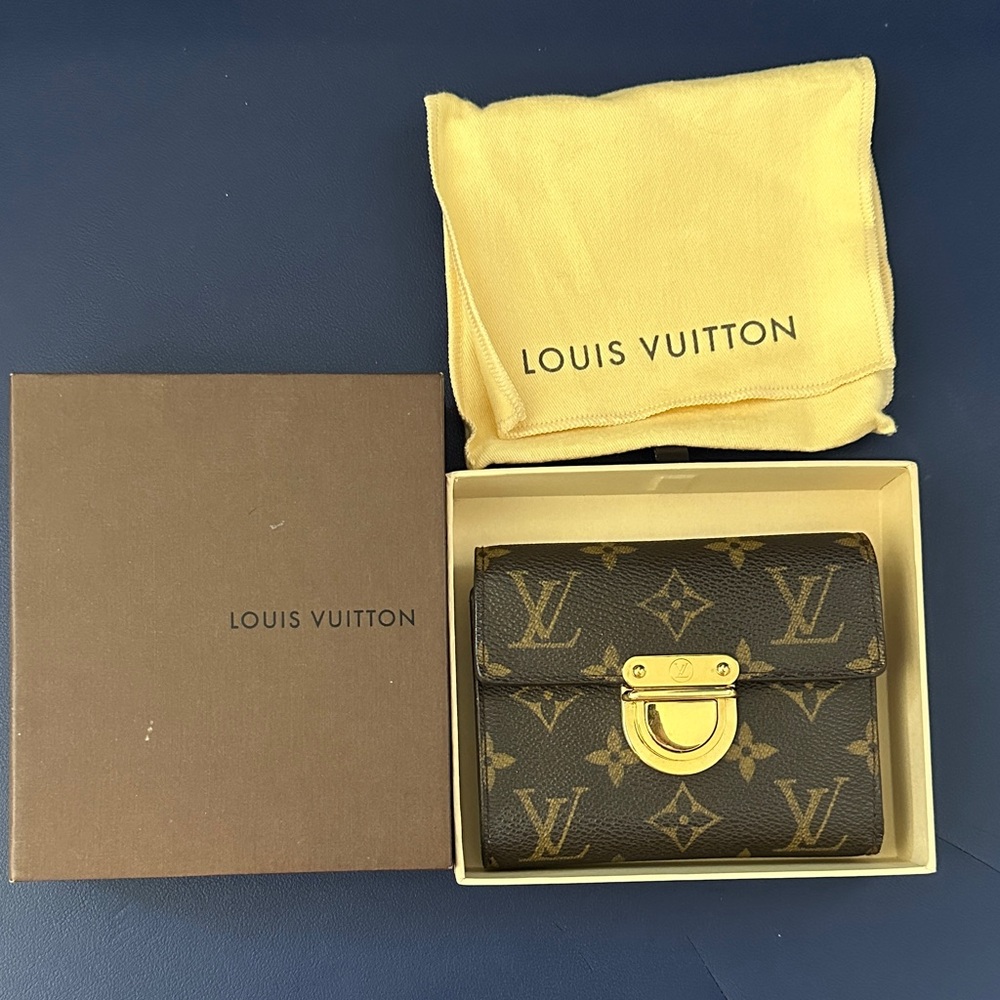 Louis Vuitton Brown and Gold Wallet